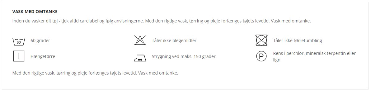 ID Vaskeanvisning